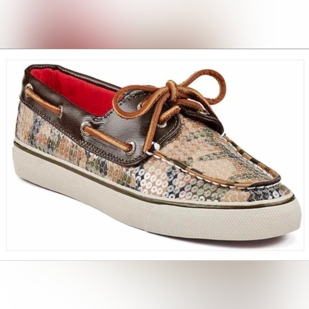 Sequin Boat Shoes